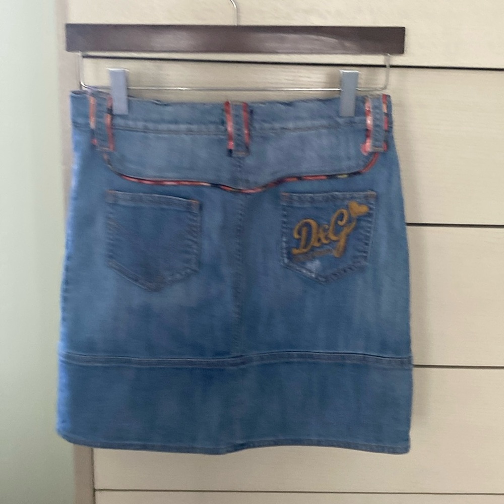 D&G Dolce & Gabbana Denim Skirt 38